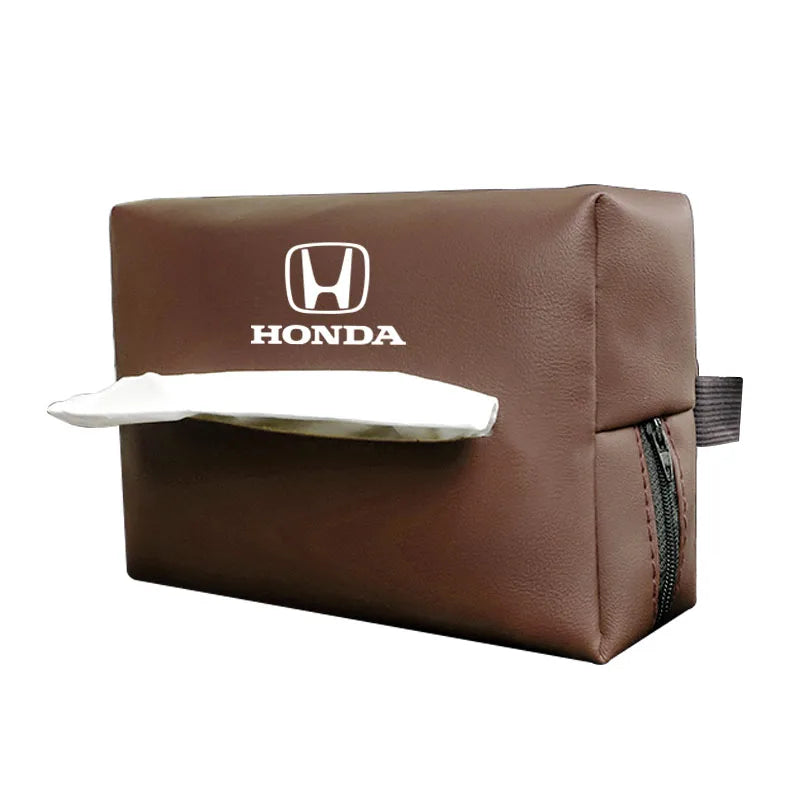 Auto Parts Car Interior Tissue Storage Box Paper Bag for Honda Civic Fit Accord City Vezel CRV S660 Odyssey HRV Insight