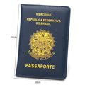 Brazilian Pu Leather Passport Cover Women Men Passport Holder Travel Passport Case for Brazil