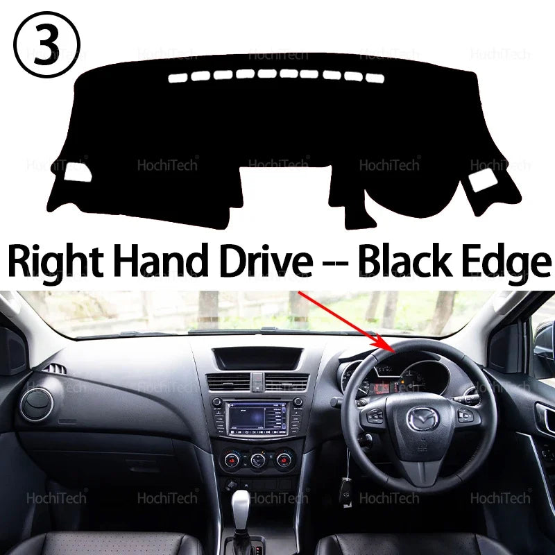 For Mazda BT50 UP UR 2012 2013 2014 2015 20126 2017 2018 2019 Auto Dashboard Cover Dash Mat Board Pad Carpet Dashmat Anti-UV Mat