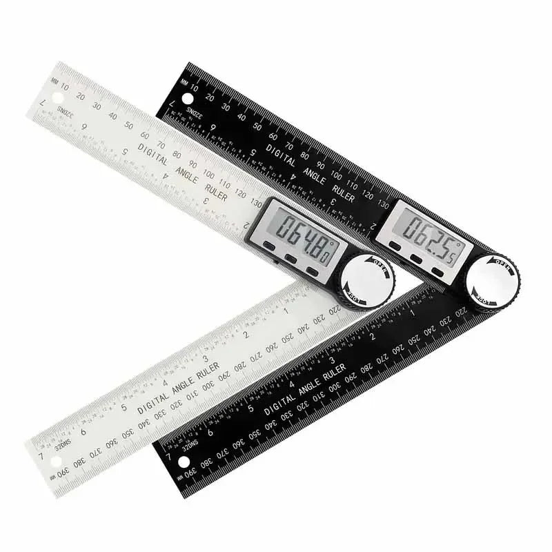 1PC 2 in 1 Digital Angle Detector Scale High Accuracy Multifunctional Woodworking Measurement Tool