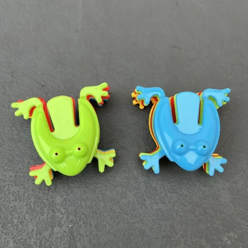 20PCS Press Jumping Frogs - Safe Foam Educational Toy, Fine Motor Skills Training & Multiplayer Race Game for Kids Competitions