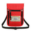Travel Passport Pouch Neck Strap Ticket ID Pouch Passport Holder RFID-Blocking ID Pouch Senior-Friendly Anti-Lost Pouch