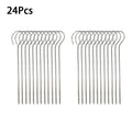 Stainless Steel Air Fryer Grill Round with Grilled Skewers Hanging Skewers Rack Barbecue Grill for Home Kitchen Outdoor