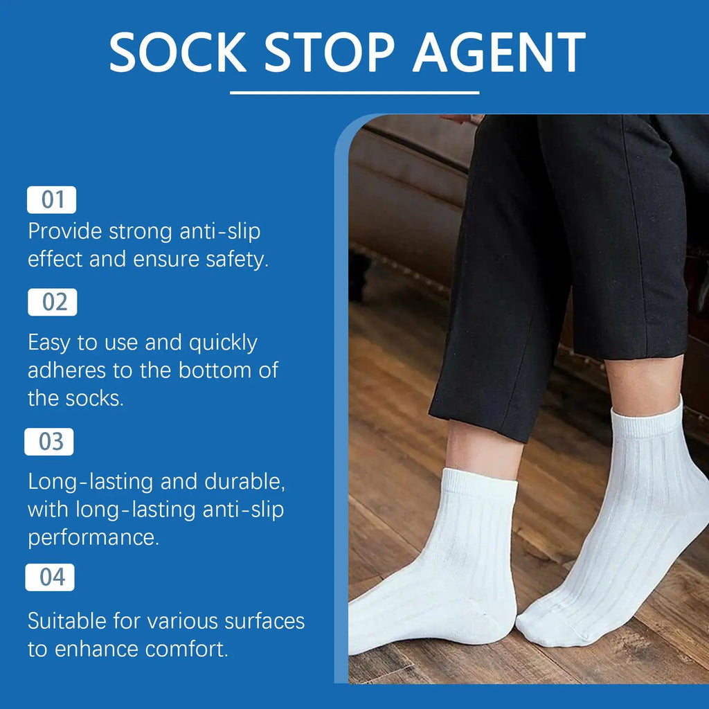 Sock Stop Glue Carpet Non-Slip Adhesive Floor Mats Anti Slip Silicone Heel Protector Outsole Foot Pads Waterproof Sock Stopper