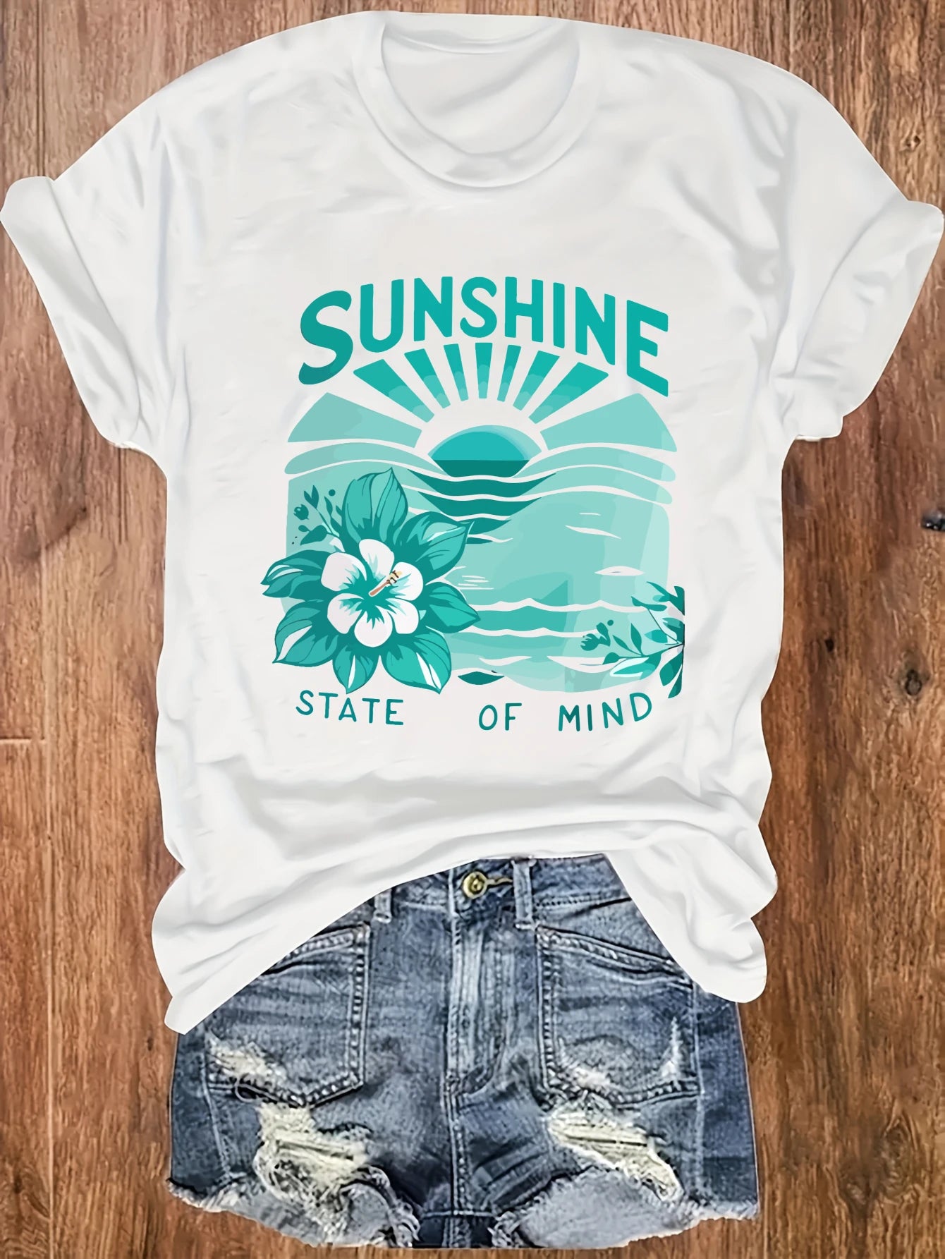 Women's plus size tank top Sunshine State Of Mind Flower Suitable for sports and daily wear womens clothes summer beach vacation