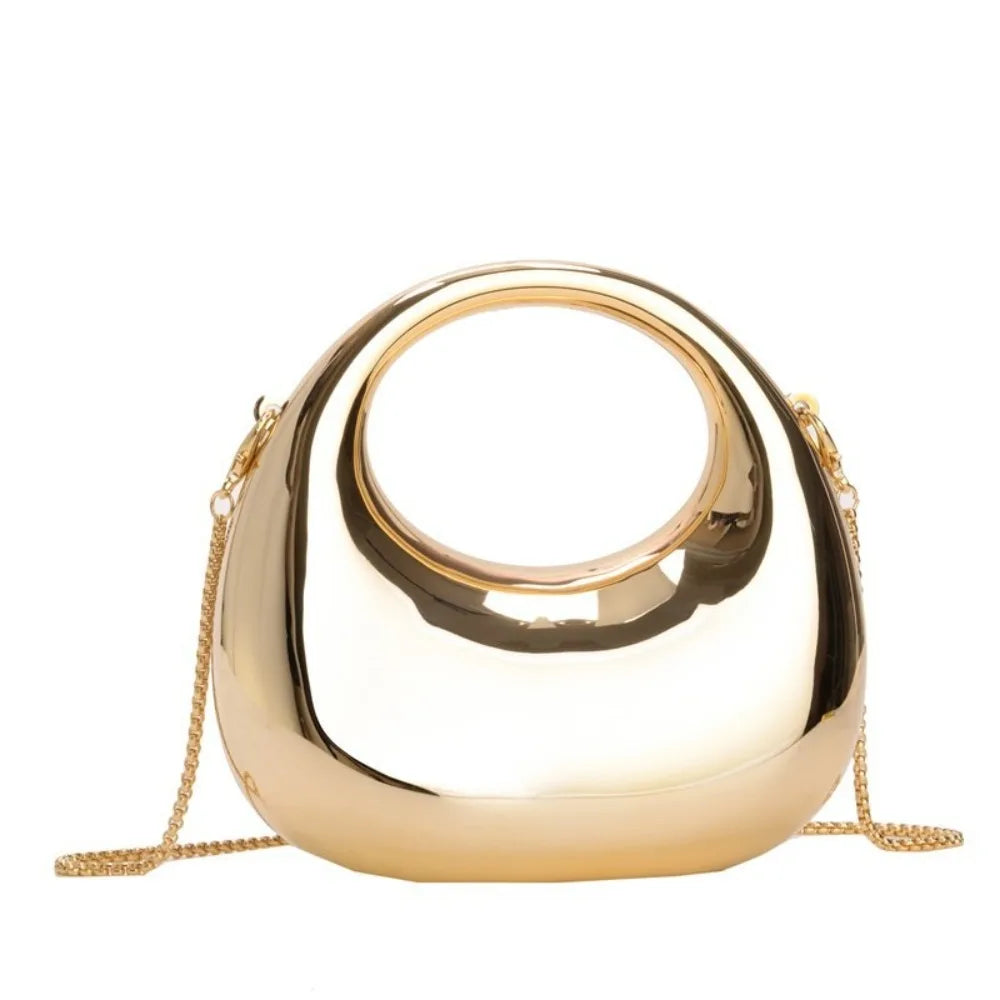 Fashion Acrylic Clutch Bags Elegant Small Handbags Portable Handle Wrist Bag for Women