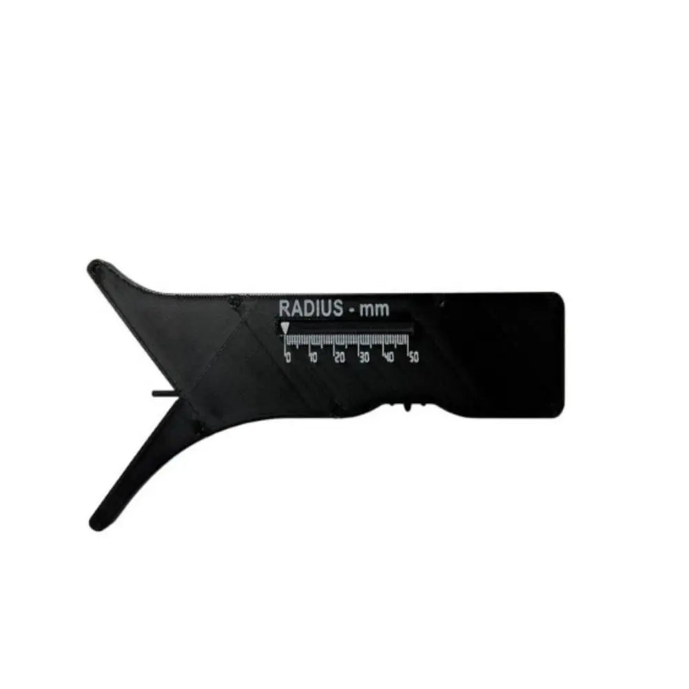1:1 Proportional Slide Radius Measuring Tool 2mm Radius 3D Printing Radius Measurement Instrument 4mm-100mm Diameter Portable
