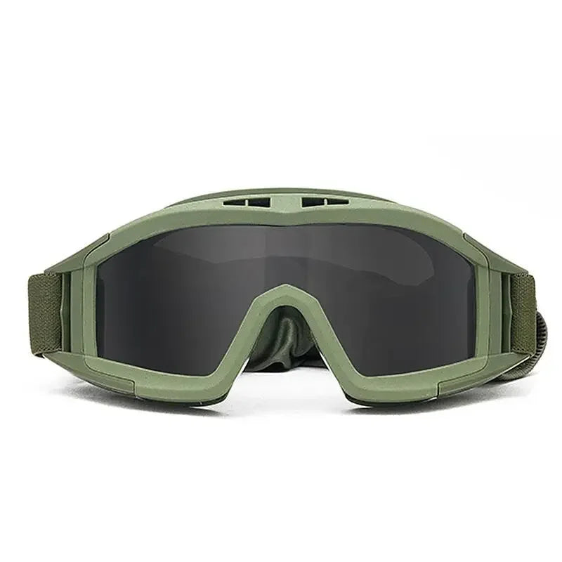 Tactical Goggles Mountaineering Shooting Sunglasses Windproof Sand Control Motocross CS Glasses 3 Lenses Replaceable Motorcycle