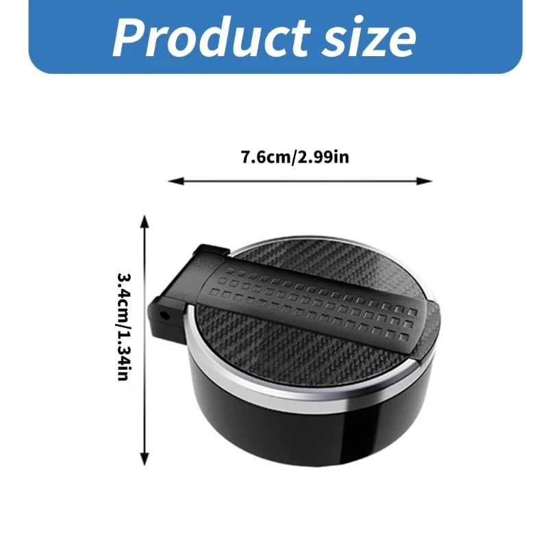 Compact Car Ashtray with Lid Odor Resistant Cigarettes holders Vehicle Cupholder  Ashtray ABS for Car Cup holders