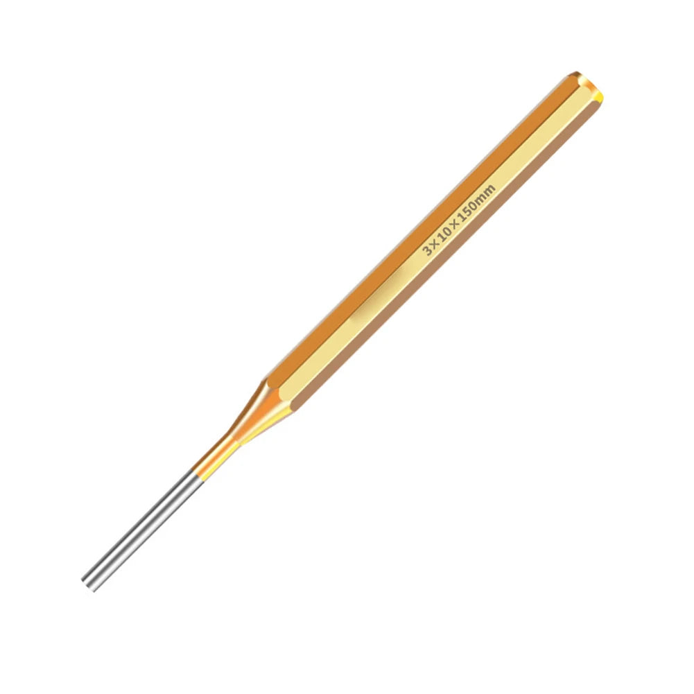 1Pc Heavy Duty Brass Pin Punch Remover 2-10mm With Chisel And Cone Tips For Watch Repair Drilling Marking 150mm