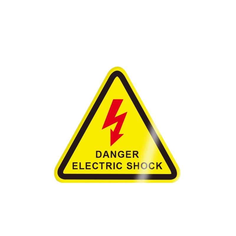 10Pcs 50X50Mm Safety Warning Signs, Workshop Production Safety Warning Signs, Hazard Warning Signs