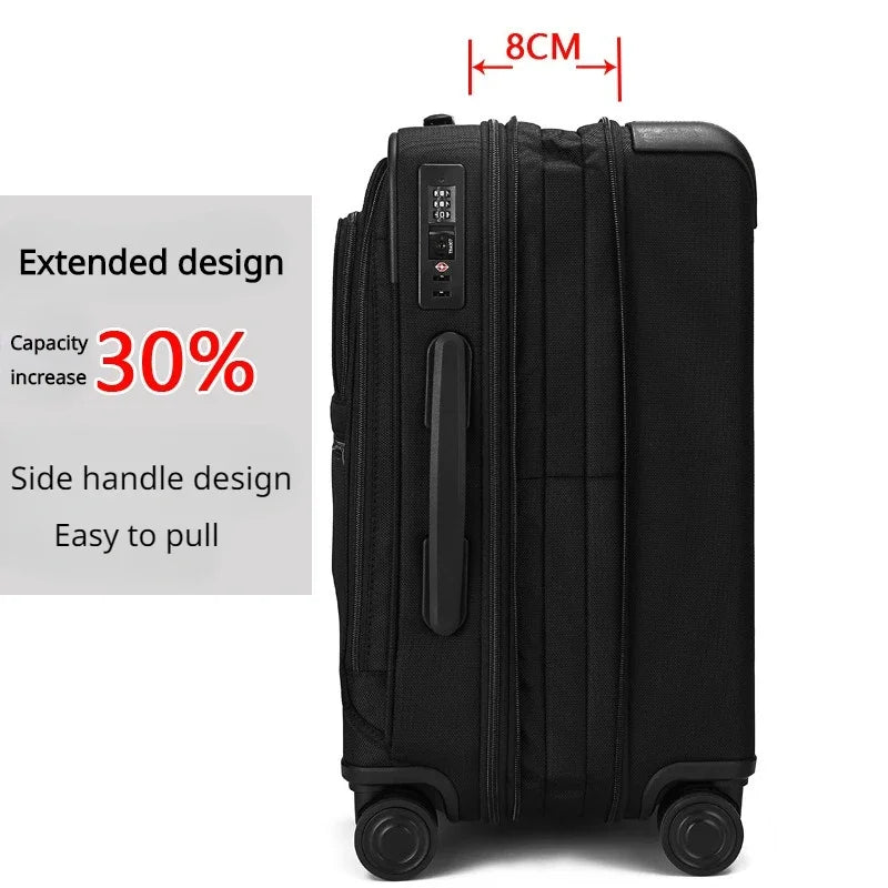 20/24 Inch Travel Suitcase Trolley Case With Wheels Waterproof Wear-resistant Business Laptop Bag Rolling Luggage Boarding Box