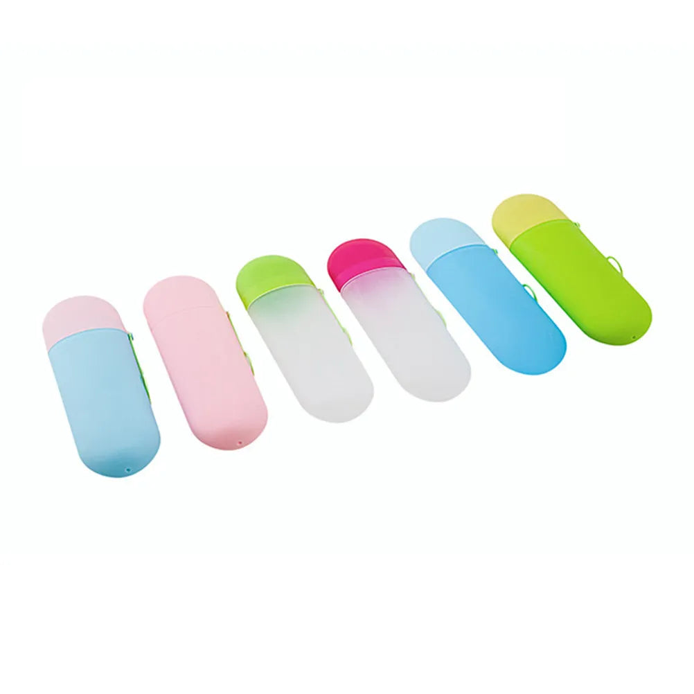 Portable Toothbrush Box Green Transparent PP Holder Plastic Travel Toothpaste Case Multifunctional Organizer Camping Mouthwash
