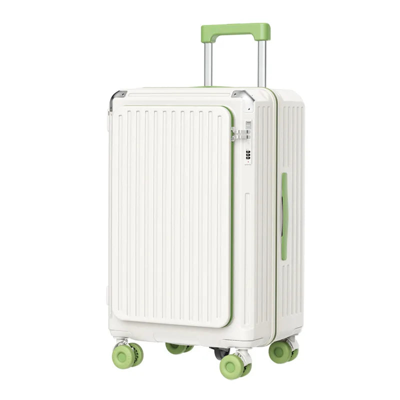 Five Wheels Suitcase 20-28 inch Side-Opening Expandable Deep Compartment Luggage Front Opening Large Capacity Trolley Case