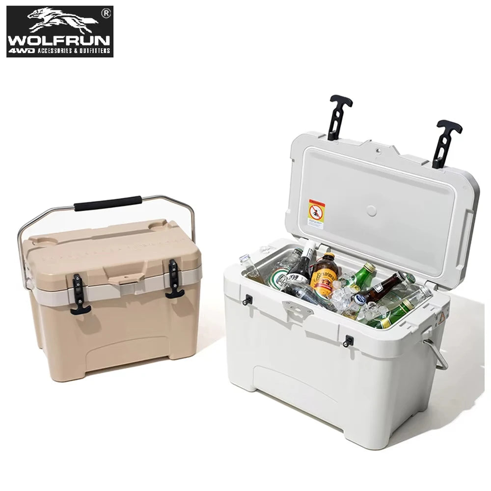 Portable Cooler Camping Insulated Ice Box 25L Portable Large Capacity Refrigerator Food Barbecue Cold Storagetravel essentials