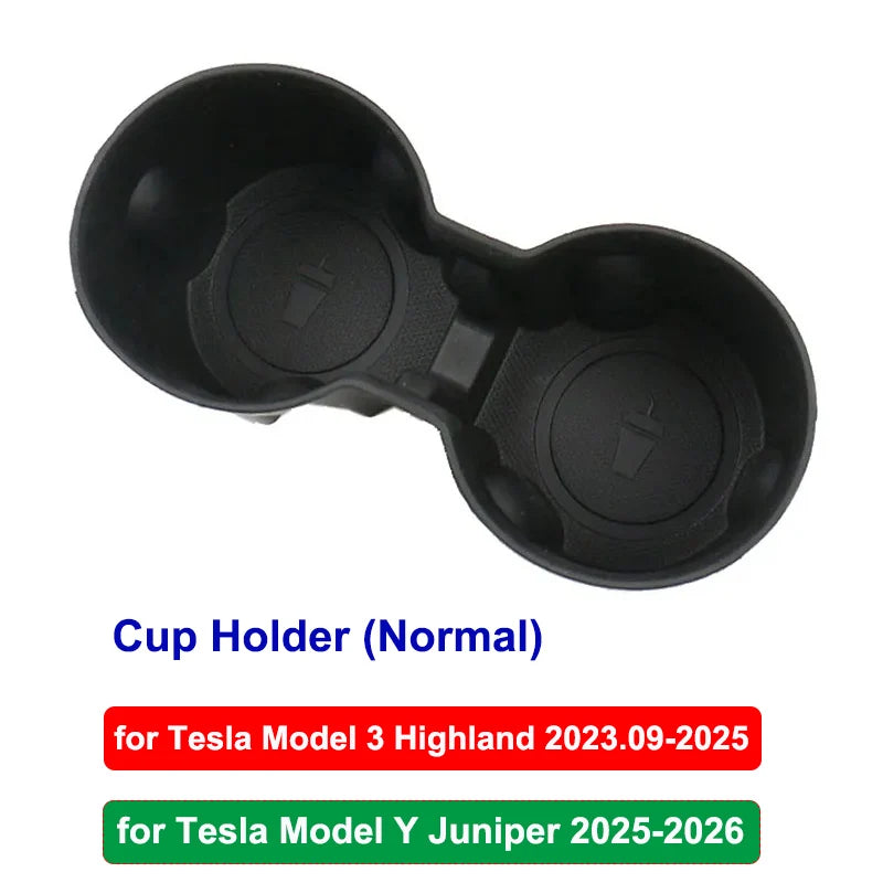 Car Cup Holder for Tesla Model Y L Juniper Center Console Cup Mat TPE Water Bottle Holder Model 3 Highland Standard Accessories