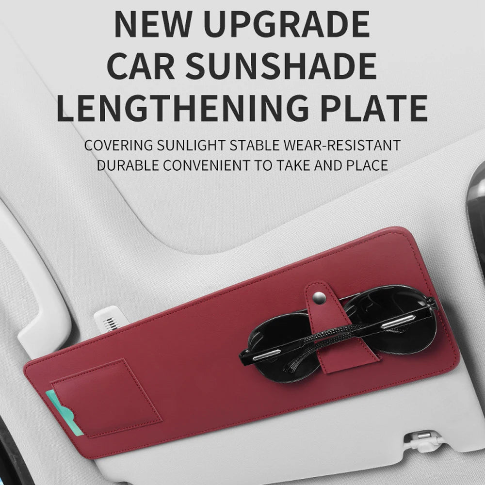 Car Sun Visor Extended Storage Board Car Window Multi-functional Sunshade Extension Board Can Store Glasses Card Car Accessories