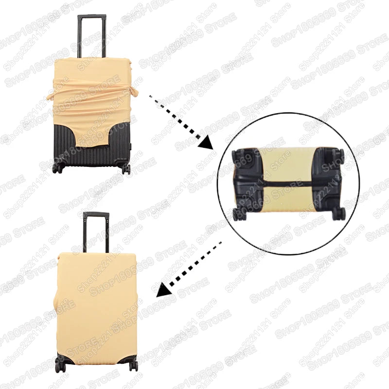 3D Animal Tiger / Lion / Wolf Bursting Through Wall Luggage Cover Elastic Trolley Case Covers Suitcase Protective Cover