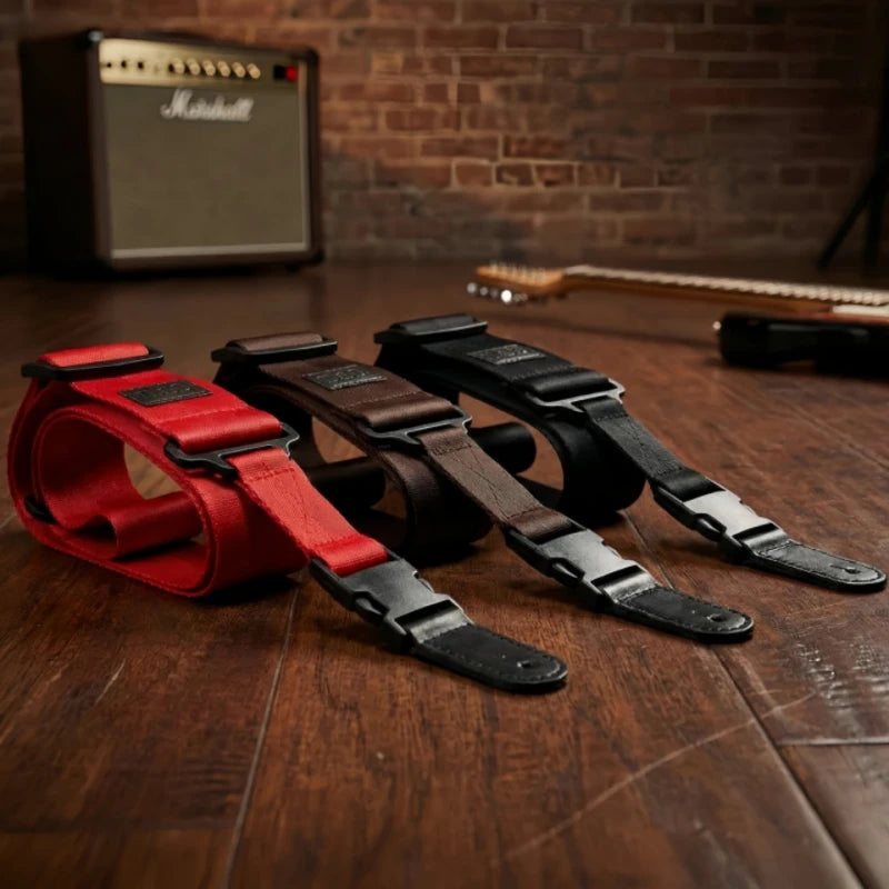 P&P Nylon Guitar Strap Lightweight Adjustable Anti-Slip Soft Durable with Quick Release Clips for Electric Acoustic Bass