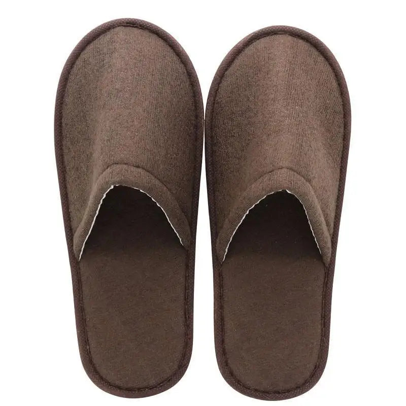 Women Men Disposable Slippers Non-slip Hotel Slippers Home Indoor Guest Slippers Loafer Flip Flop Wedding Shoes Travel Slippers