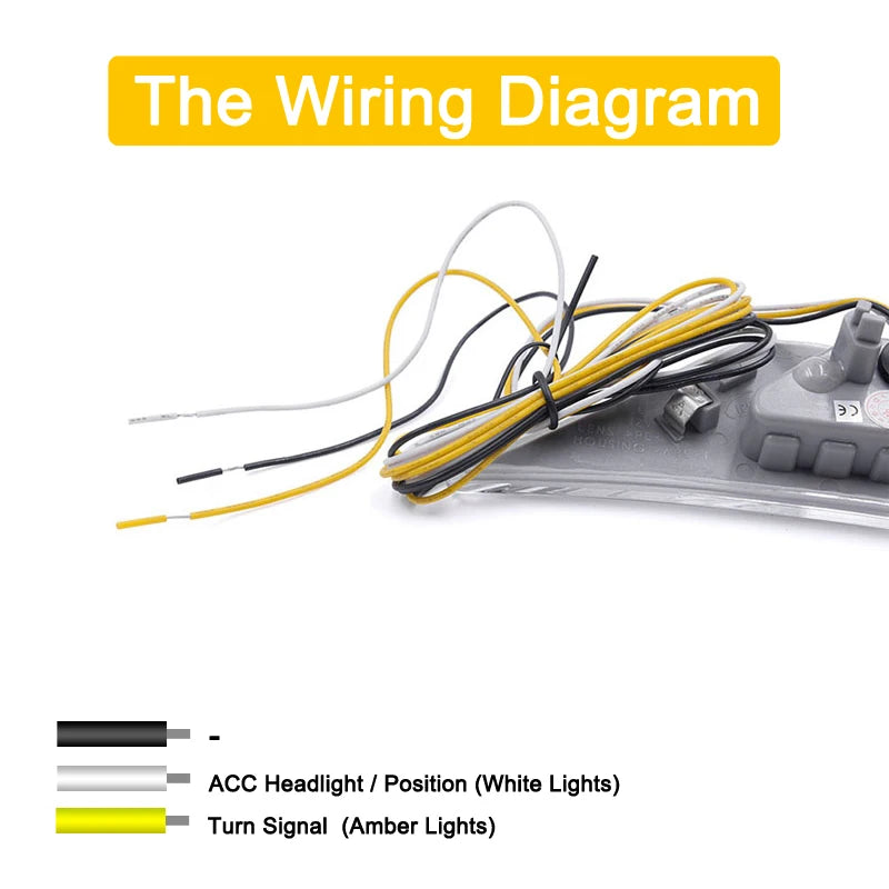 12V Clear Lens LED Side Marker Lamp Assembly For Toyota GT86 FT86 2013-UP Blinker Turn Signal With Position Light