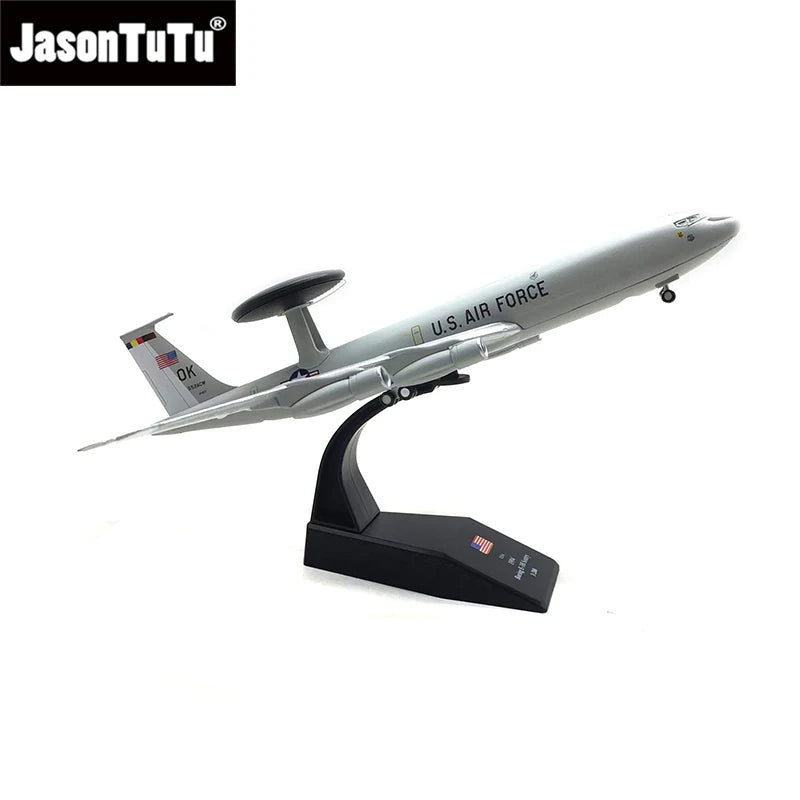 JASON TUTU 1/200 Scale American Boeing E-3 Sentry AWACS Aircraft Airplane Models Adult Children Toys for Display Show