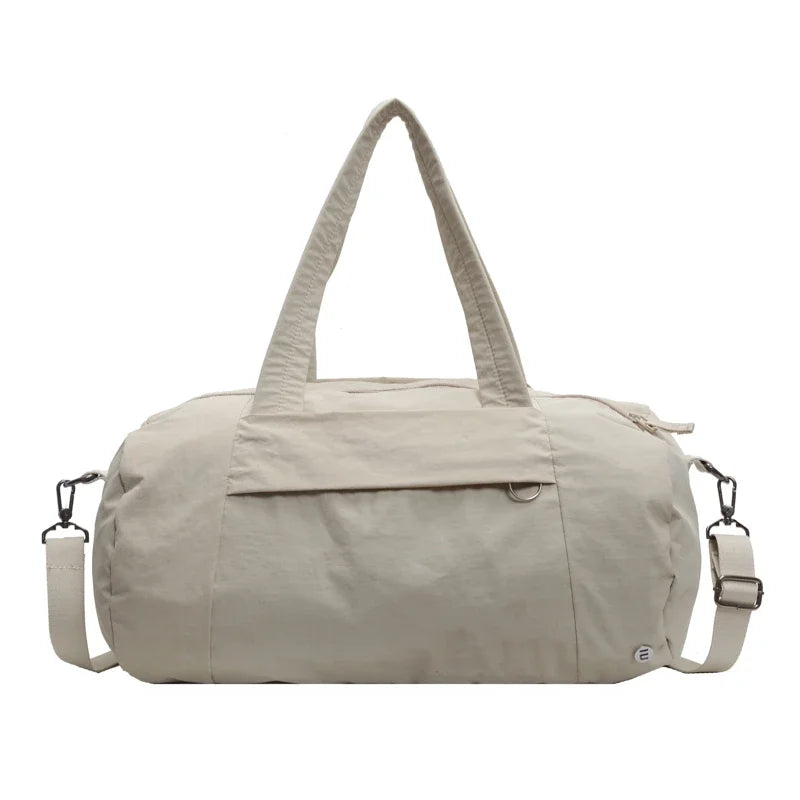 Zipper Nylon 2024 High Quality Travel Handbag Solid Color Versatile Large Capacity Crossbody Bag Soft Commuter Shoulder Bag