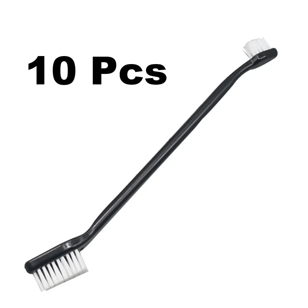 1~10 Pcs Car Double-head Detail Brush Hard Burrs Tire Wheel Brush Car Cleaning Crevice Brush Car Cleaning Tools