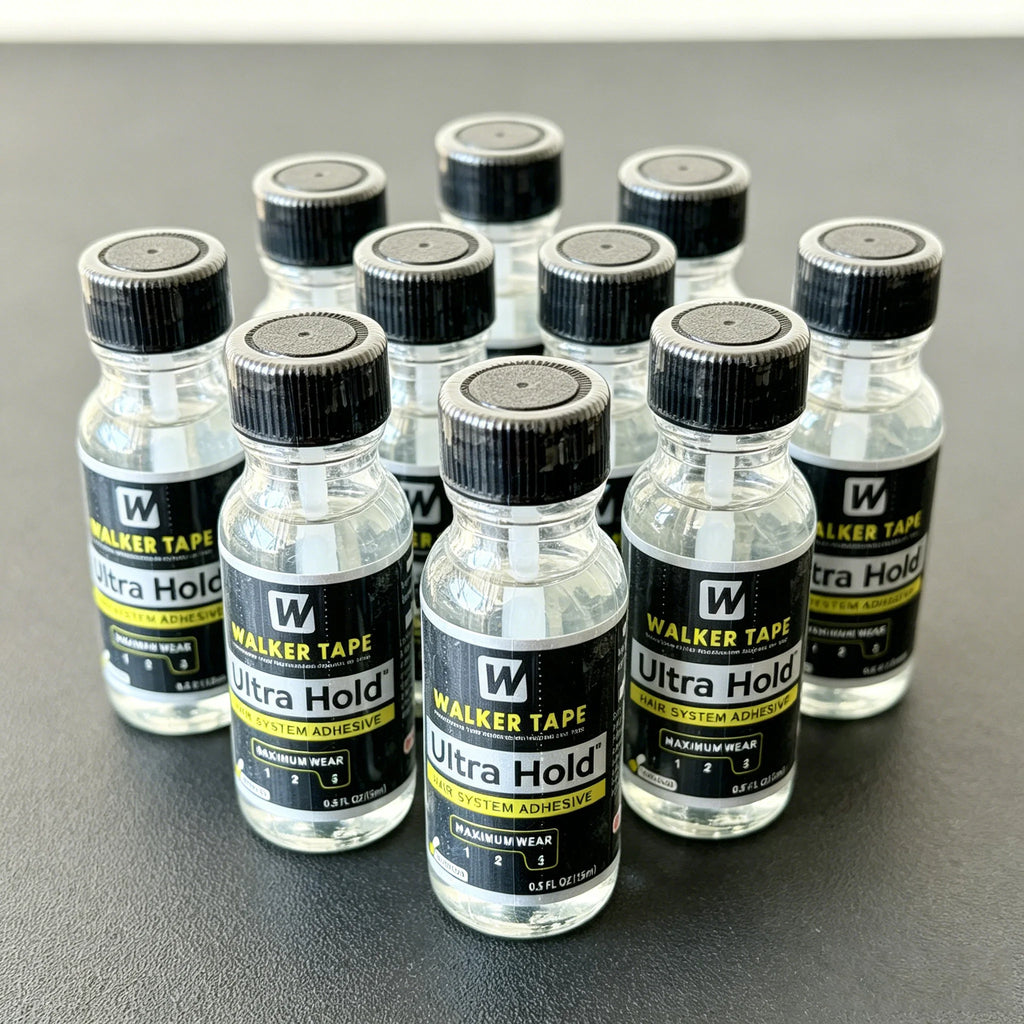 1pcs/5pcs/10pcs 0.5oz/15ml Walker Tape Ultra Hold Wig Glue with Brush, Waterproof Adhesive for Lace Wigs & Toupees