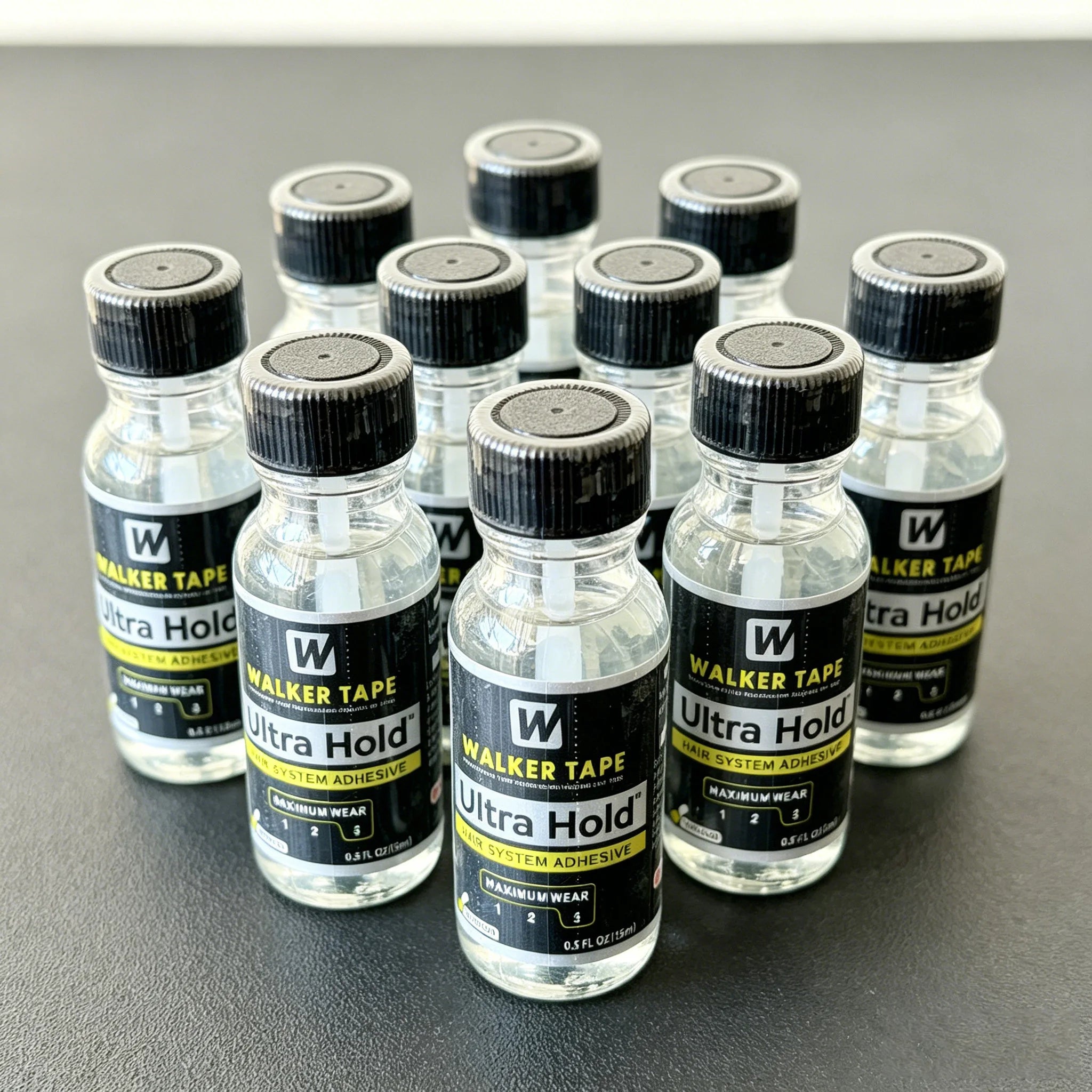 1pcs/5pcs/10pcs 0.5oz/15ml Walker Tape Ultra Hold Wig Glue with Brush, Waterproof Adhesive for Lace Wigs & Toupees