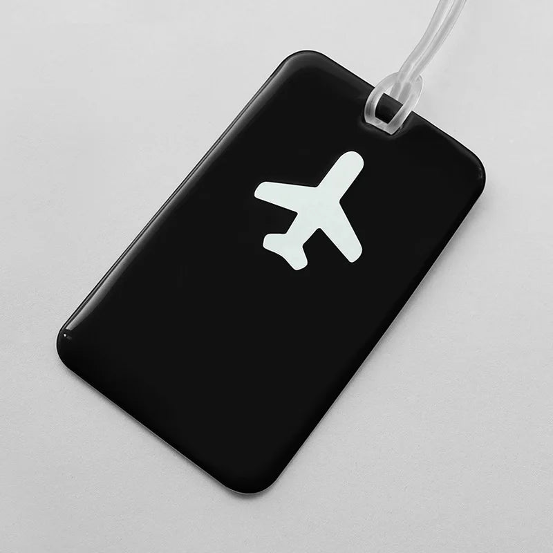 Fashion Travel Business Luggage Tag Suitcase Address Label Luggage Boarding Case Label Name ID Address Clip Travel Accessories
