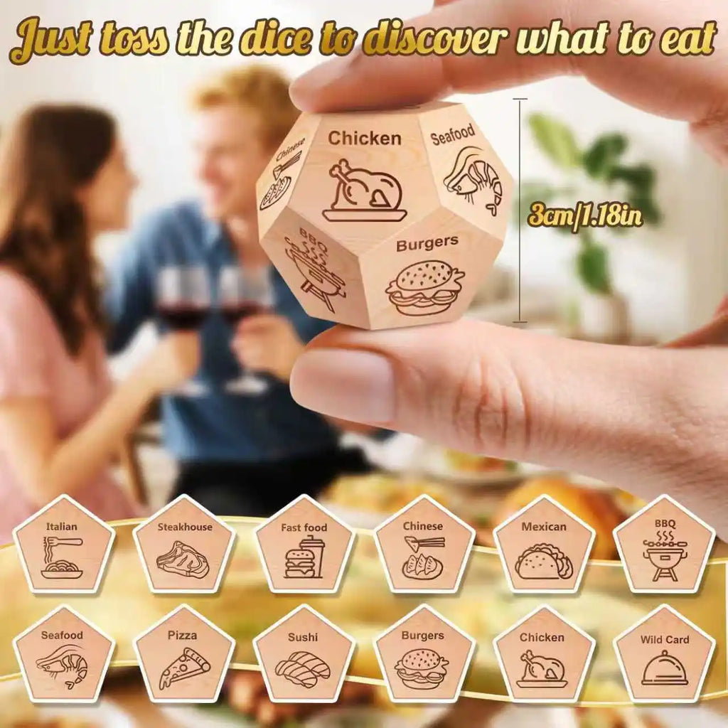 Food Decision Dice Festival Gift Exchange Fun Game Prop