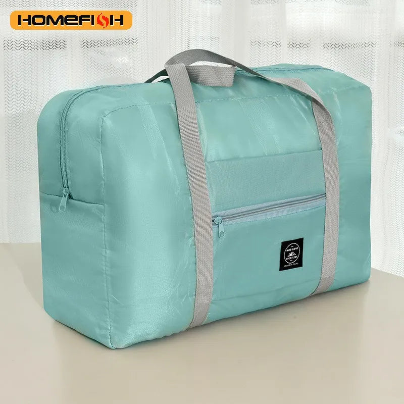 Homefish Folding Travel Storage Bag Large Capacity Luggage Handbag for Travel Moving