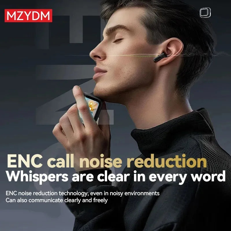 YX30 TWS Wireless Earbuds  LED Touch Control Bluetooth 5.4 In-Ear Sport Headphones ENC Noise Cancelling With Mic