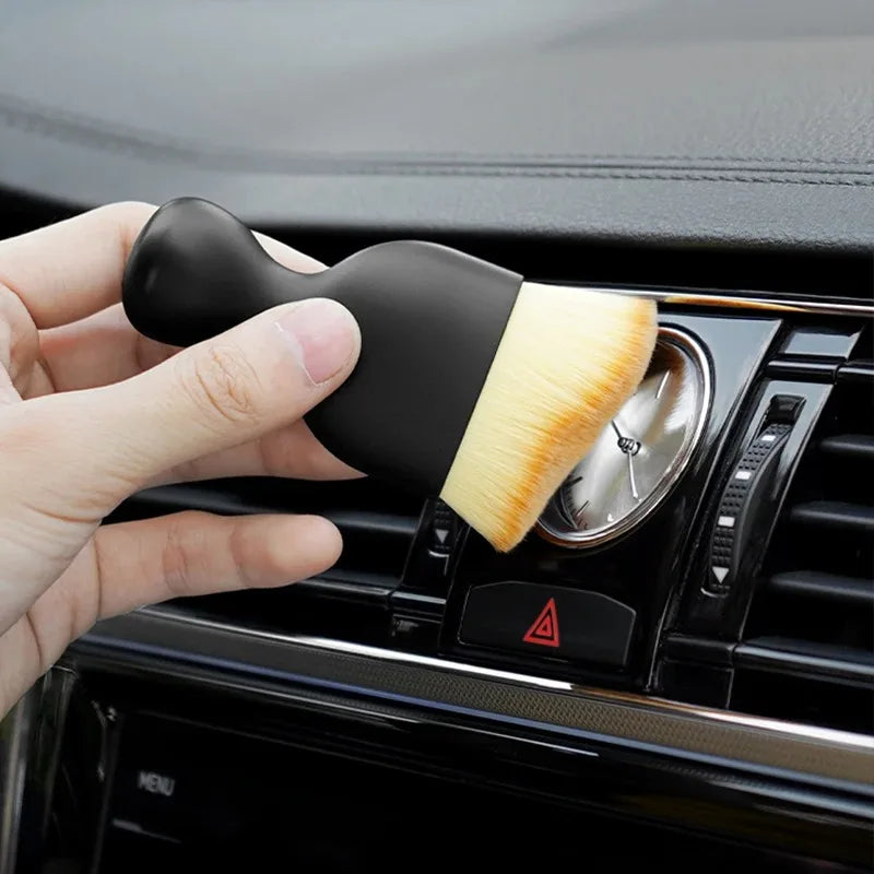 Ultra-Soft Scratch Free Car Interior Cleaning Duster Brush, Air Vent Gap Dust Removal Tool, Car Detailing Sweeping Brush
