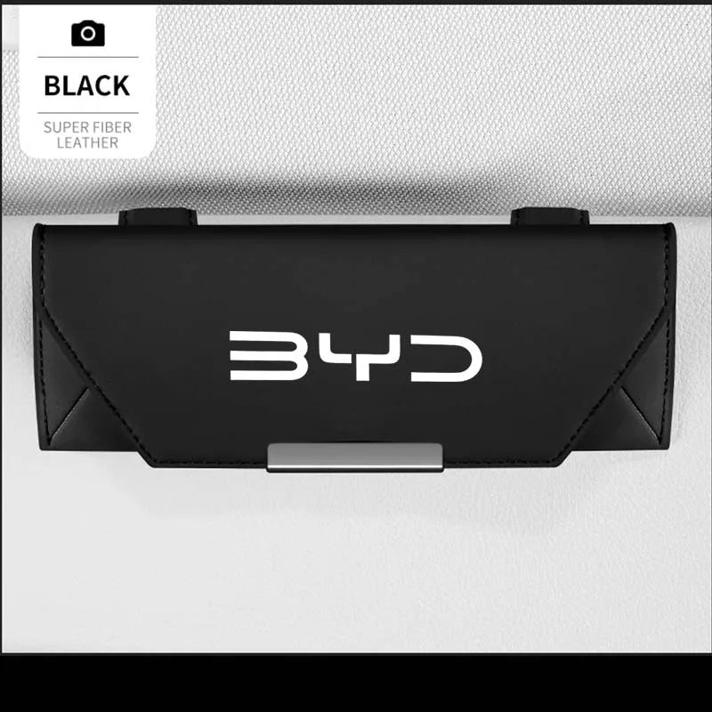 For BYD Seal Seagull Dolphin Sealion 7 6 Atto 3 Song Plus Accessories Car Visor Sunglasses Glasses Holder Glasses Case Clip Box