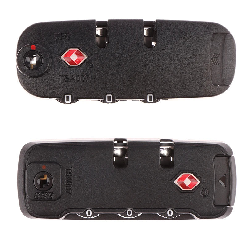 TSA 3 Digit Combination Security Padlock Fixed Password Lock Travel Suitcase Luggage Cabinet Locker Accessory