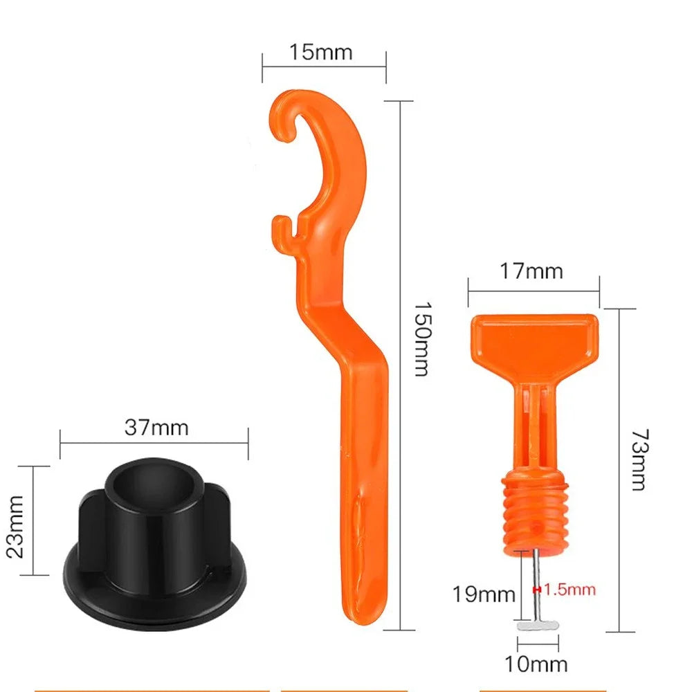 51-402Pcs Floor Tile Leveling System Clips Spacers Porcelain Ceramic Leveler Kit For Tile Laying Wall Fixing Construction Tools