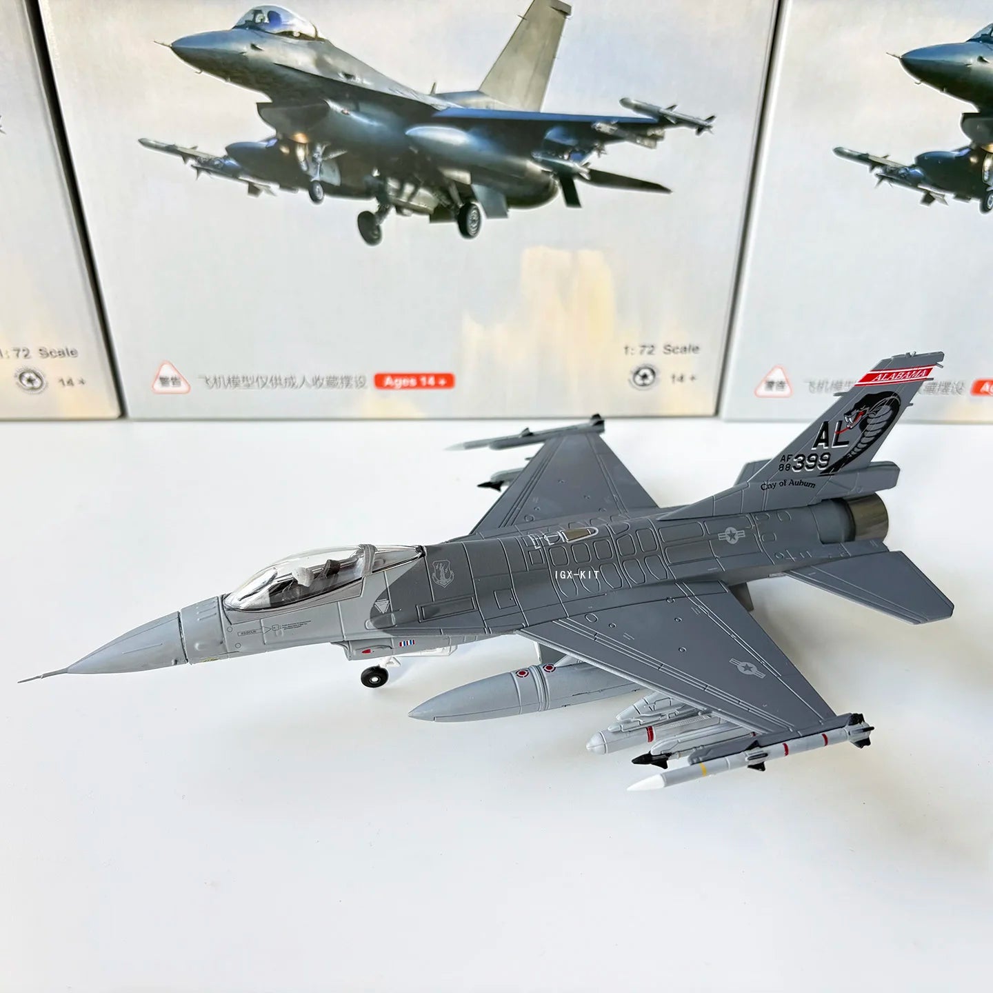 1/72 Scale U.S. F-16C Fighter Jet Rattlesnake Squadron F16 F16C Diecast Finished Military Plane Model Collection Ornament Gift