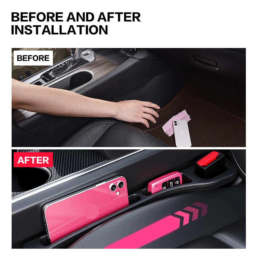 2X For Acura RDX MDX RLX ZDX TSX CDX TL RSX Series Car Seat Gap Filler Between Seats Crevice Box Interior Decoration Accessories