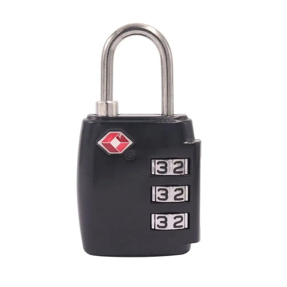 TSA 3 Digit Combination Lock Security Tool Anti-theft Lock Customs Password Lock Cabinet Locker Padlock