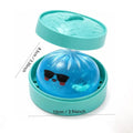 Glitter Shark Dumplings Squishy Toy with Steamer Slow Resilience Squishy Toy Fidget Soft Steamed Stuffed Bun Squishy Pinch Le
