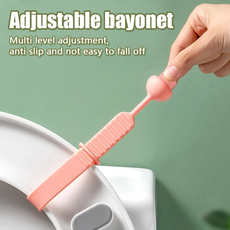 Toilet Seat Lifter, 5 Pcs Silicone Toilet Lid Handle To Lift , Bathroom Toilet Accessories for Home, Office, Hotel,Easy To Use