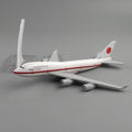 1/400 Aircraft Japanese Air Force One Boeing 747 16cm Alloy Plane Model Toys Children Kids Gift for Collection Decoration