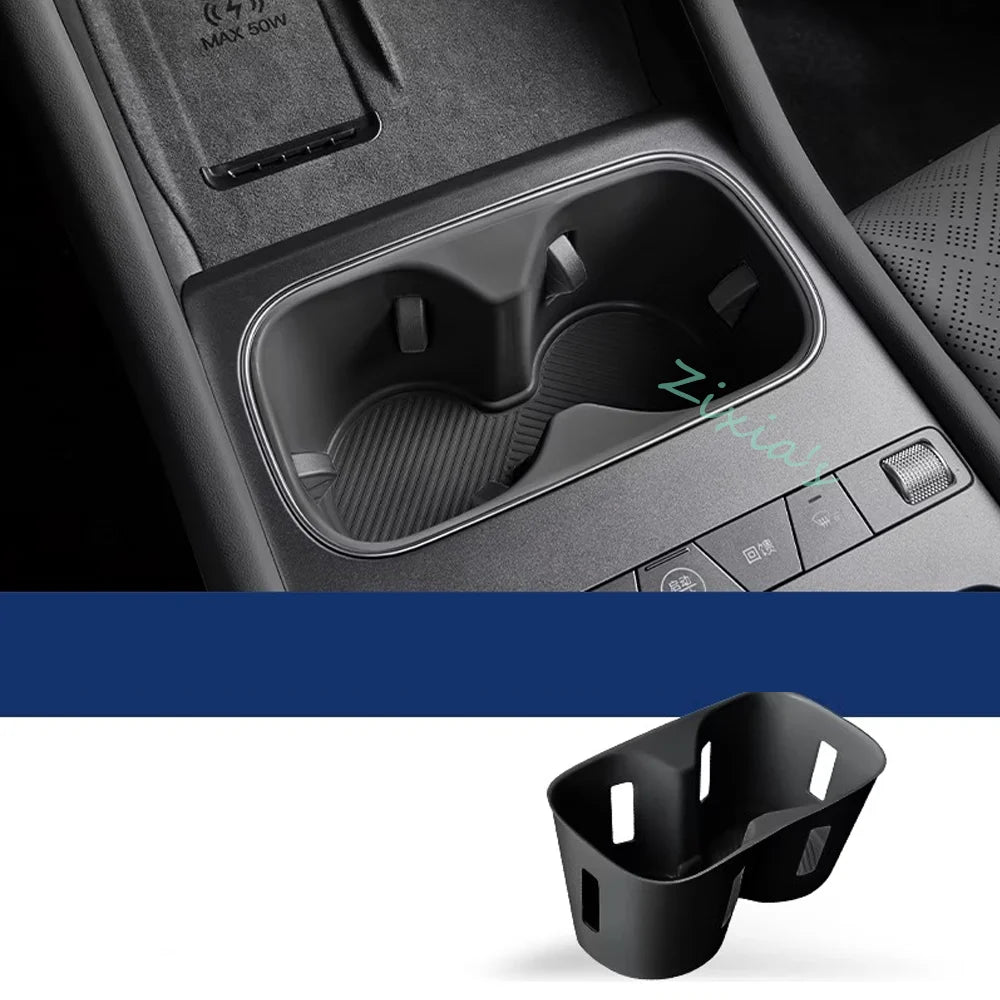 For BYD Atto 3 Evo Yuan Plus 2026 2027 Car Silicone Wireless Charging Pad Cup Cover Storage box Protective Interior Accessories