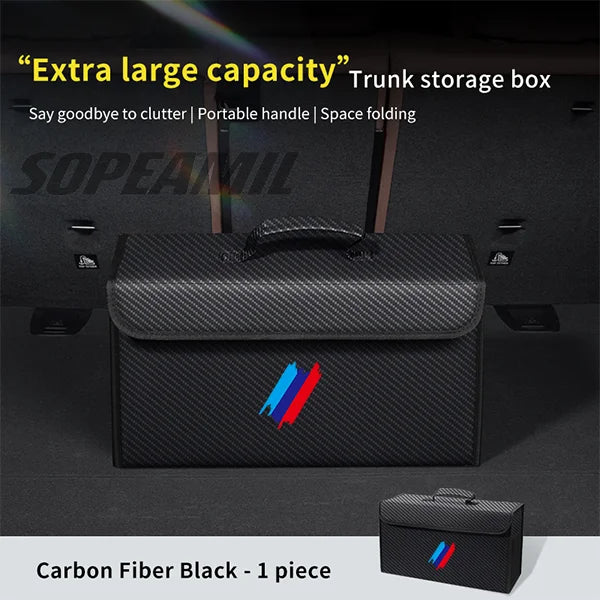 Car Trunk Organizing And Storage Box For BMW X1 X3 X5 X7 E46 E60 E70 E72 E87 E90 E92 G01 G05 G10 G15 G20 G30 F01 F10 F15 F20 F30