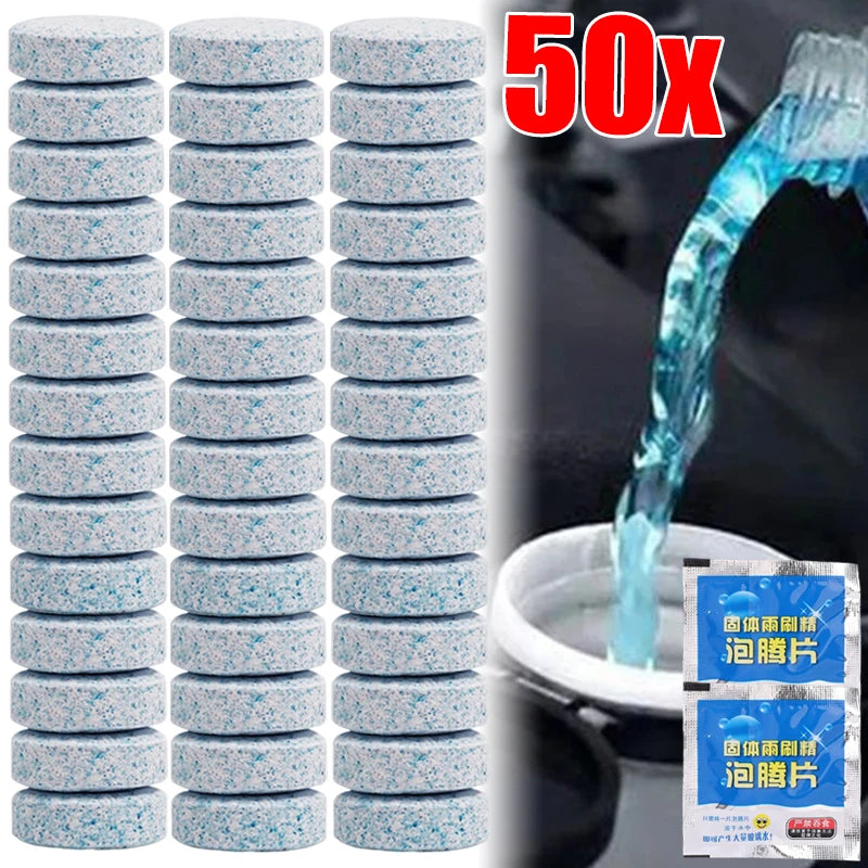 Car Windscreen Wiper Solid Cleaner Effervescent Tablets Cleaning Universal Windshield Window Glass Water Dust Washing Cleaner