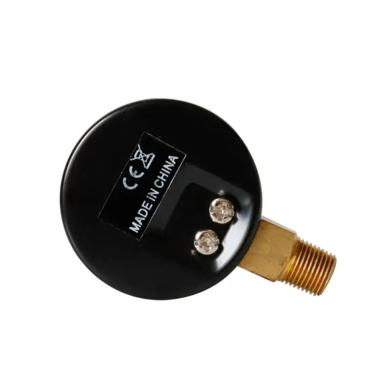 40mm Dual Scale Face Pressure Gauge 1/8" BSPT Bottom Mount 15/30/60/100/160/200/300 PSI & Bar for Air Gas Water Fuel Liquid