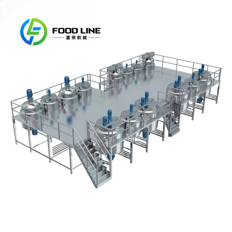 Liquid Detergent Shampoo Liquid Hand Soap Making Machine customize
