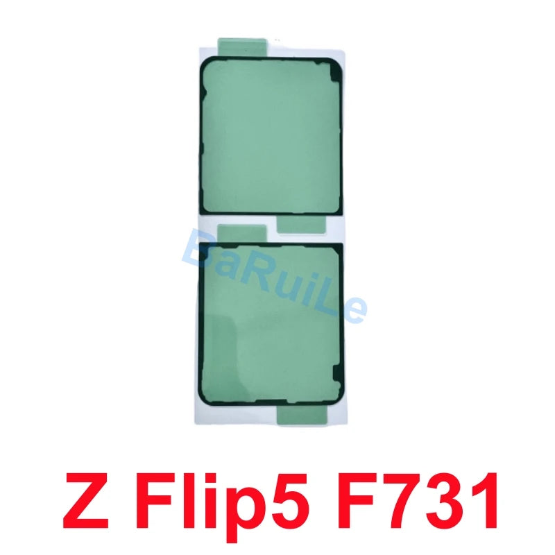 BaRuiLe 2pcs Waterproof Adhesive Sticker for Samsung Z Flip 3 4 Fold 3 4 5 6 F936 F721 F711 Back Battery Cover Door Tape